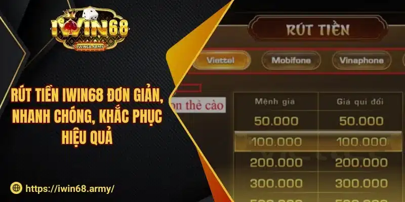 Rút tiền iwin68